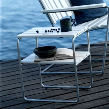 Tavolino Grythyttan - Supporto in acciaio zincato a caldo con vernice bianca in rovere - Grythyttan Stålmöbler