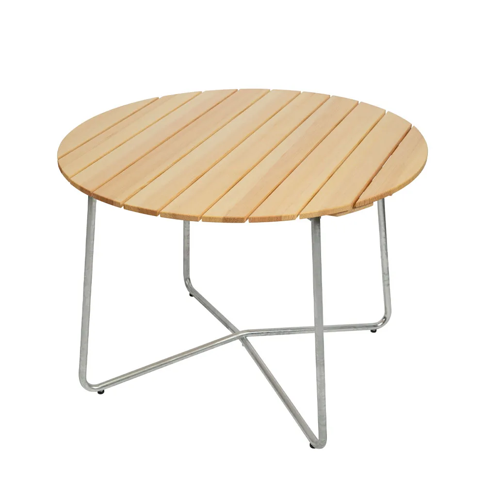 Tavolo da pranzo 9A, Pino oliato Ø100 cm Grythyttan Stålmöbler