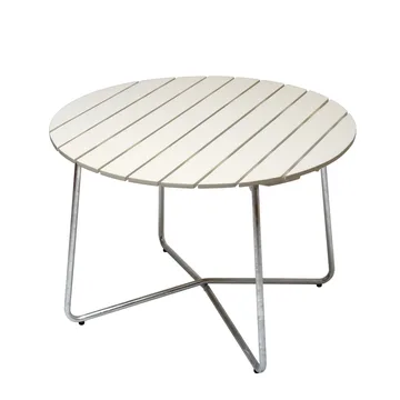 Tavolo da pranzo 9A - Rovere verniciato bianco Ø100 cm - Grythyttan Stålmöbler