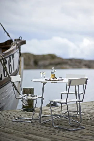 Tavolo da pranzo 9A - Rovere verniciato bianco Ø100 cm - Grythyttan Stålmöbler