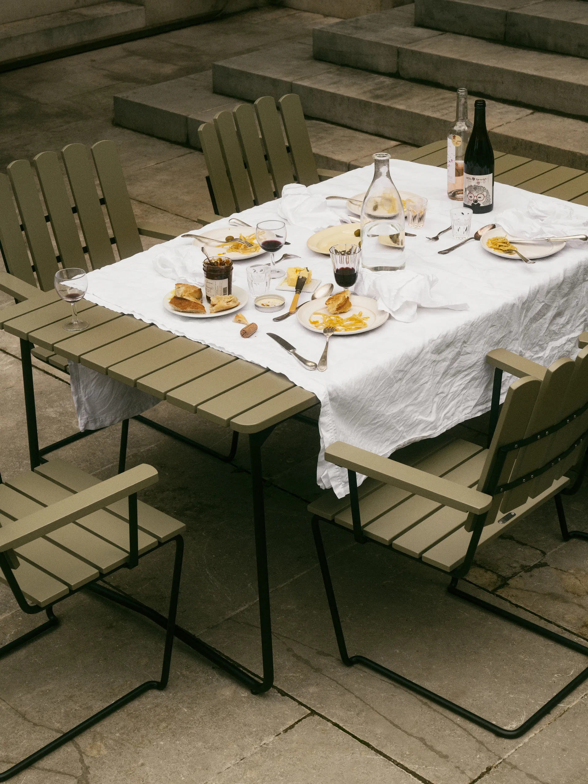 Tavolo da pranzo B31, Verde chiaro rovere-nero Grythyttan Stålmöbler