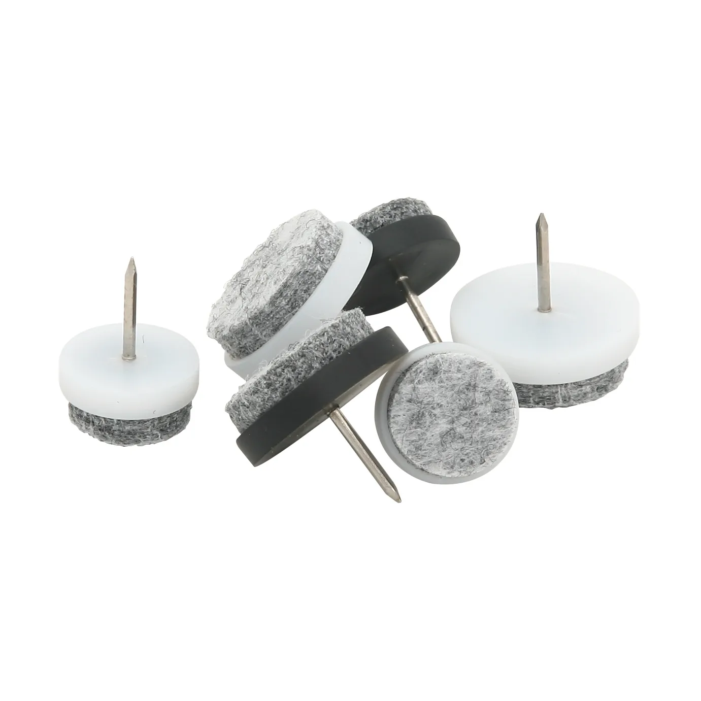 Feltrini per mobili con chiodo Guardian Ø24 mm confezione da 8, Bianco Guardian