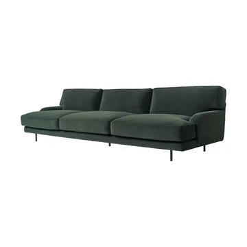 Divano Flaneur a 3 posti - Asator 0984-nero opaco - GUBI