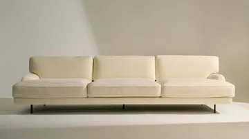 Divano Flaneur a 3 posti - Bouclé-nero opaco - GUBI