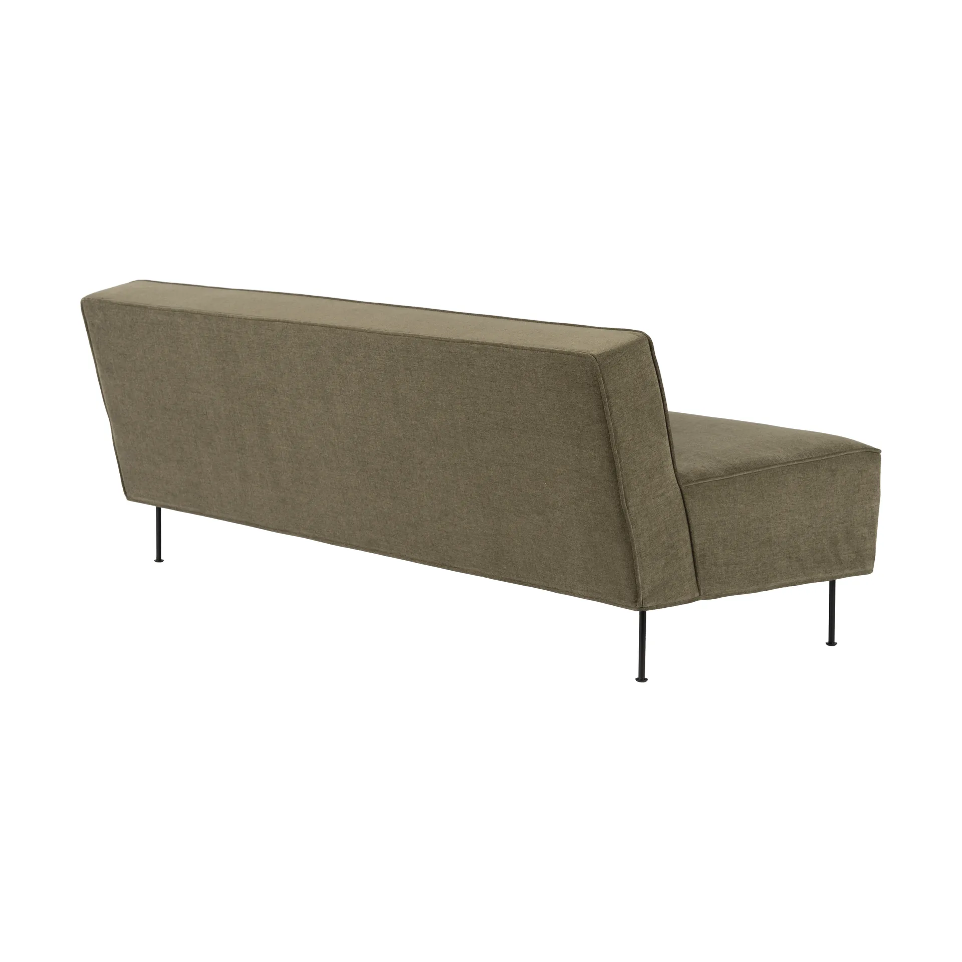 Divano Modern Line, 180x83x70 cm, Belsuede special FR 002, nero GUBI