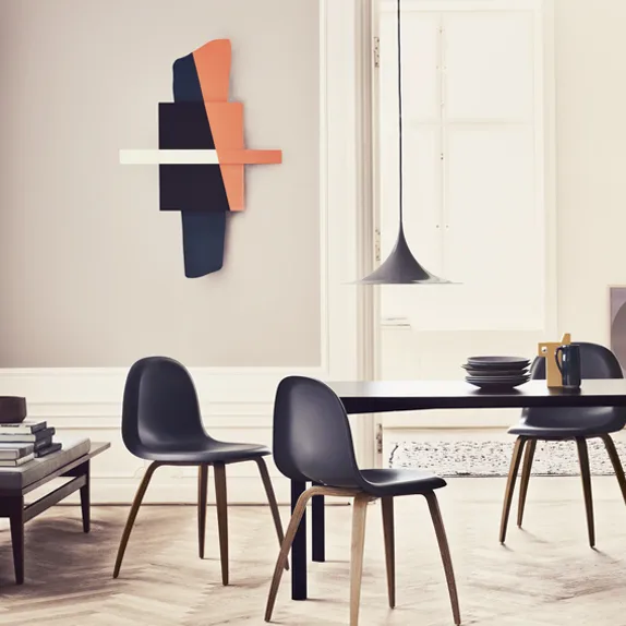 Lampada a sospensione Semi Ø47 cm, Antracite grey glossy GUBI