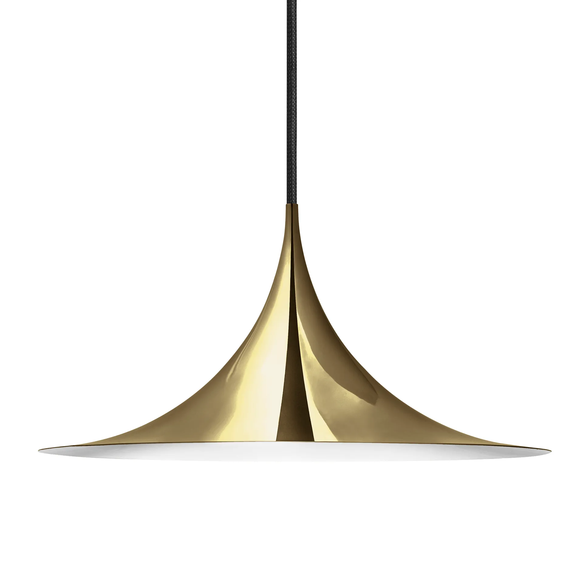 Lampada a sospensione Semi Ø47 cm, Polished brass GUBI