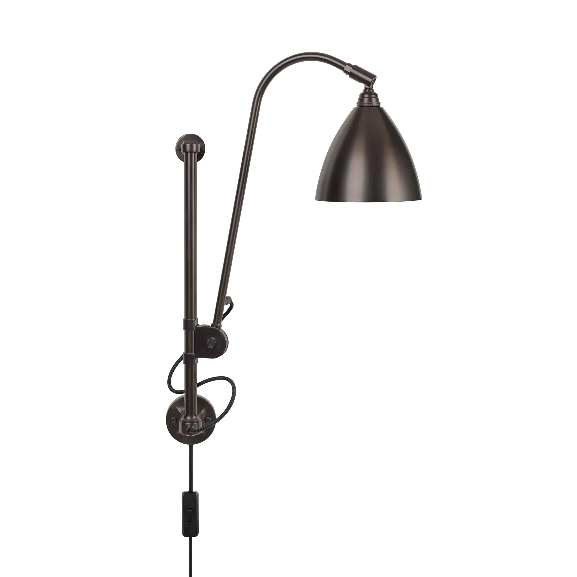 Lampada da parete Bestlite BL5, Black brass GUBI
