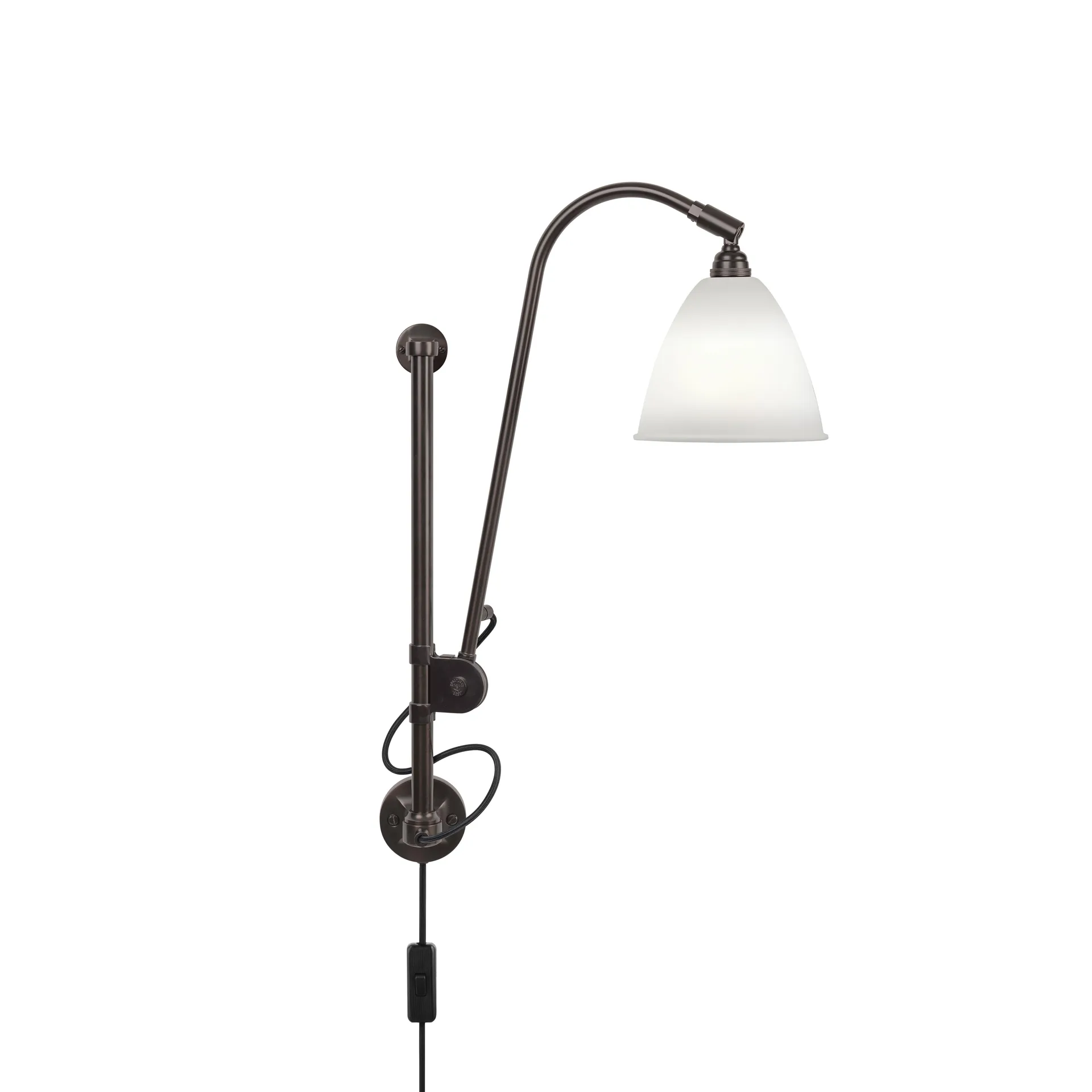 Lampada da parete Bestlite BL5, Bone china-black GUBI