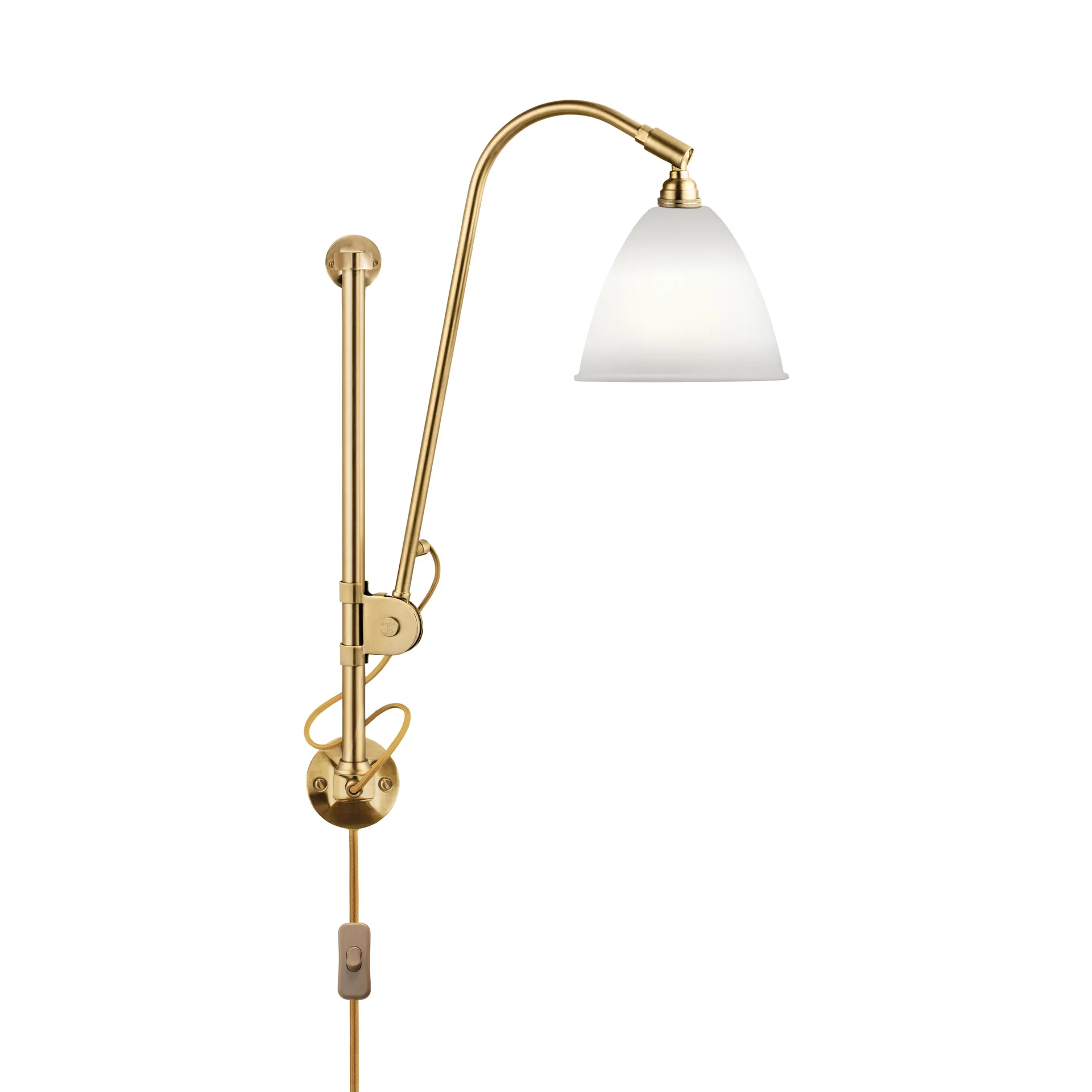 Lampada da parete Bestlite BL5, Bone china-ottone GUBI