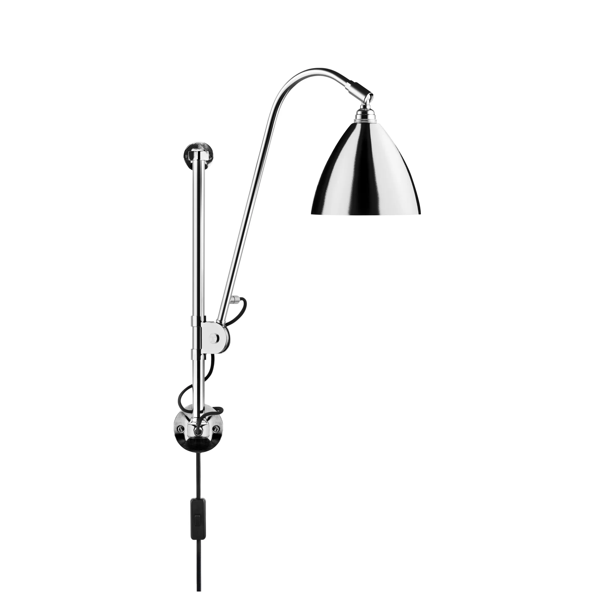 Lampada da parete Bestlite BL5, Cromo GUBI