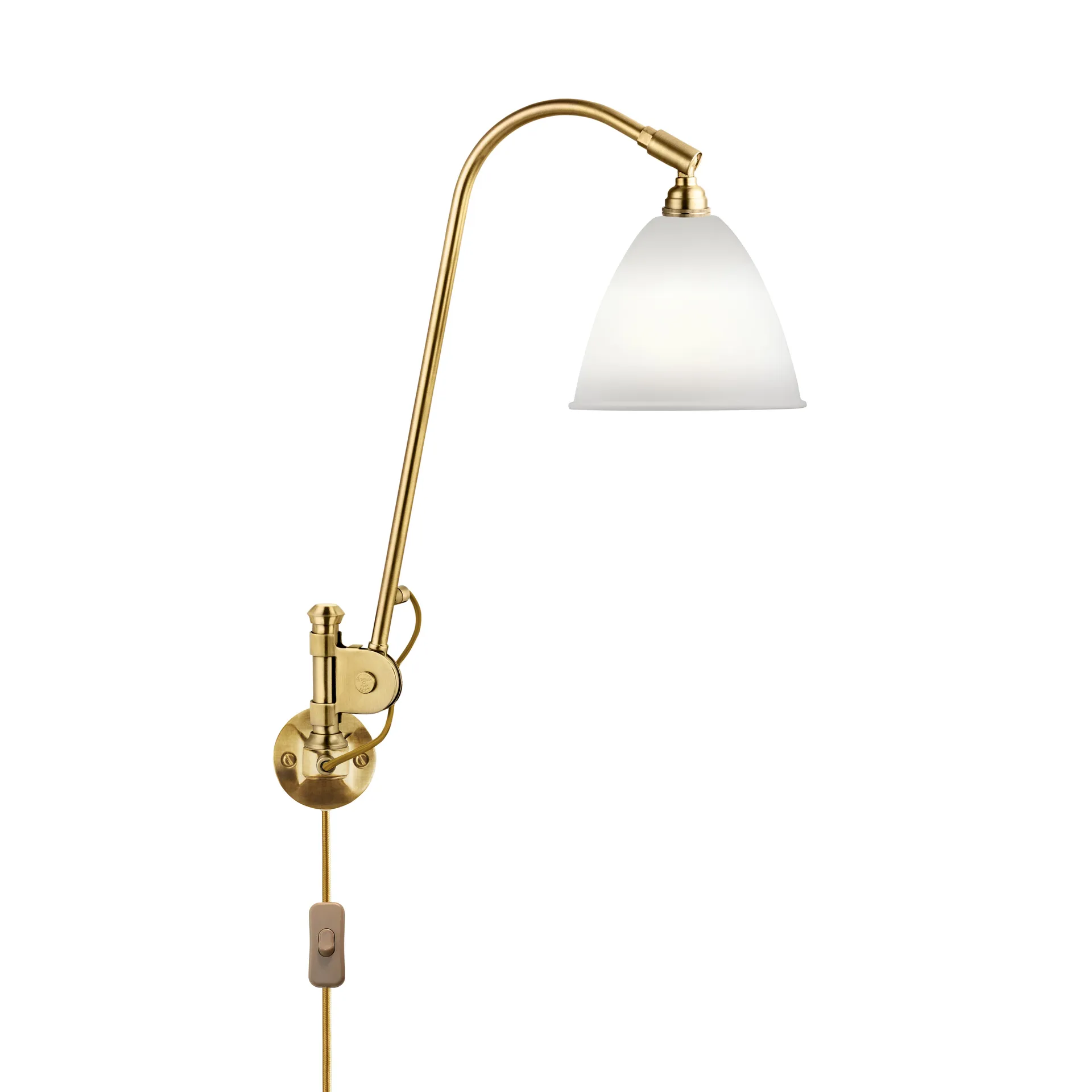 Lampada da parete Bestlite BL6, bone china-ottone GUBI