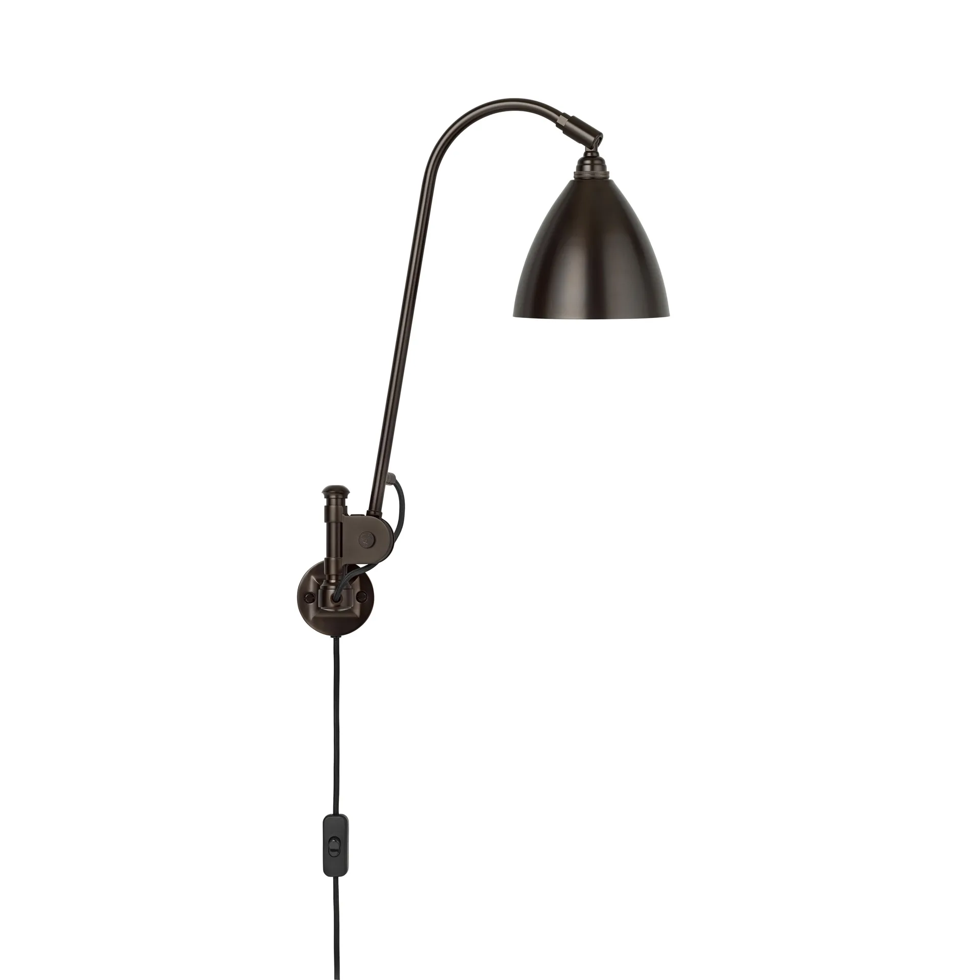 Lampada da parete Bestlite BL6, nero-nero GUBI