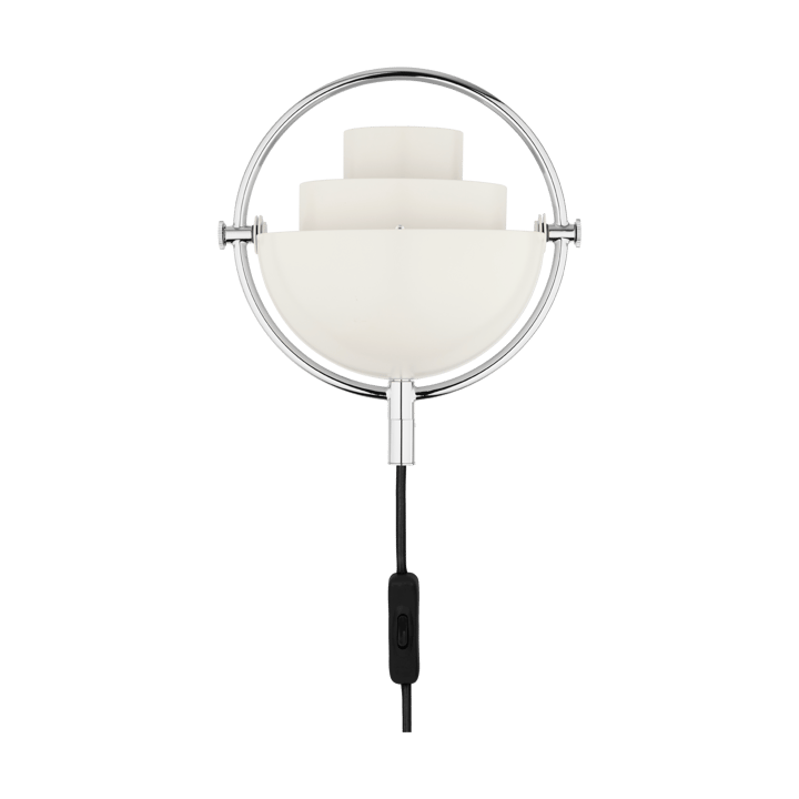 Lampada da parete Multi-Lite, Bianco-cromo GUBI