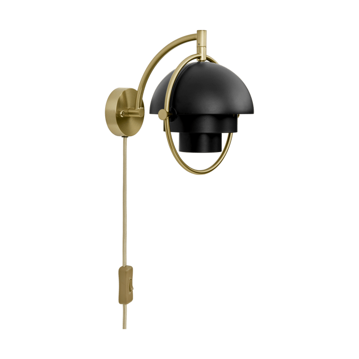 Lampada da parete Multi-Lite - Nero-ottone - GUBI