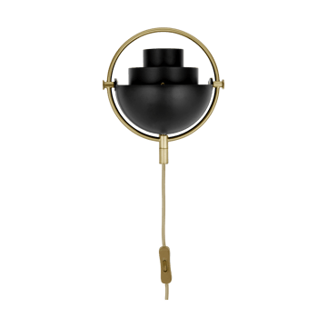 Lampada da parete Multi-Lite - Nero-ottone - GUBI