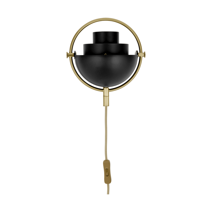 Lampada da parete Multi-Lite, Nero-ottone GUBI