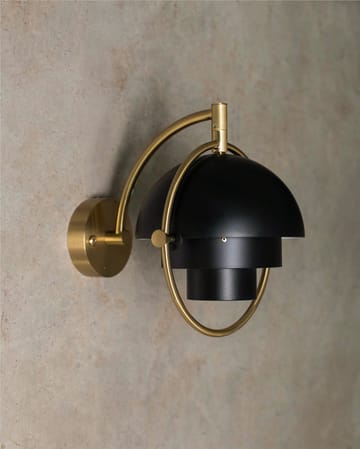 Lampada da parete Multi-Lite - Nero-ottone - GUBI