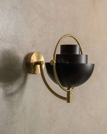 Lampada da parete Multi-Lite - Nero-ottone - GUBI