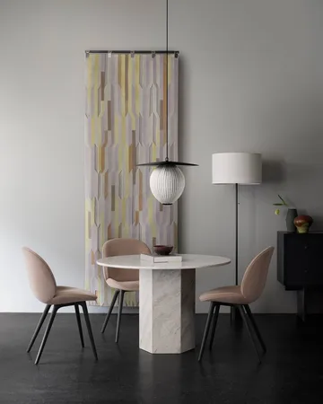 Lampada da pavimento Gravity - Emerald marble-canvas - GUBI