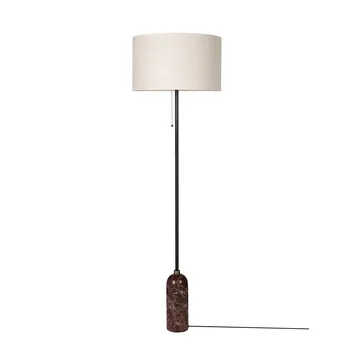 Lampada da pavimento Gravity - Maroon marble-canvas - GUBI