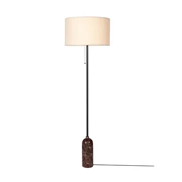 Lampada da pavimento Gravity - Maroon marble-canvas - GUBI