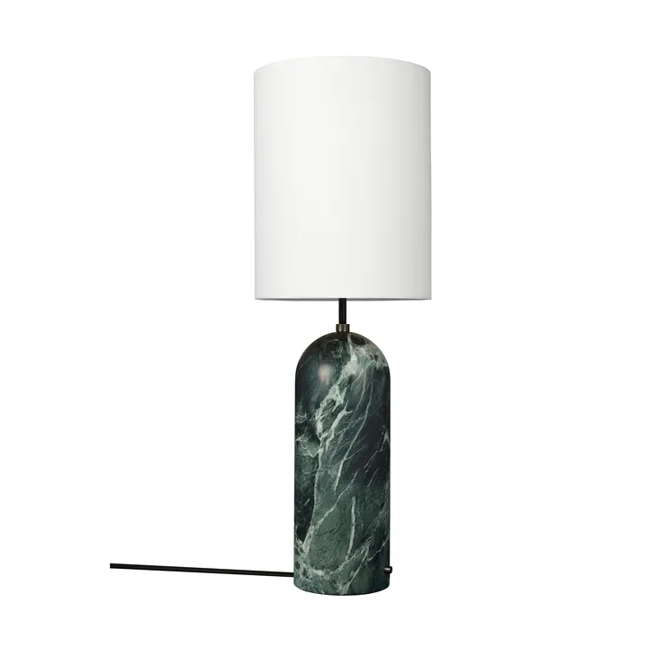 Lampada da pavimento Gravity XL - Emerald marble-white - GUBI