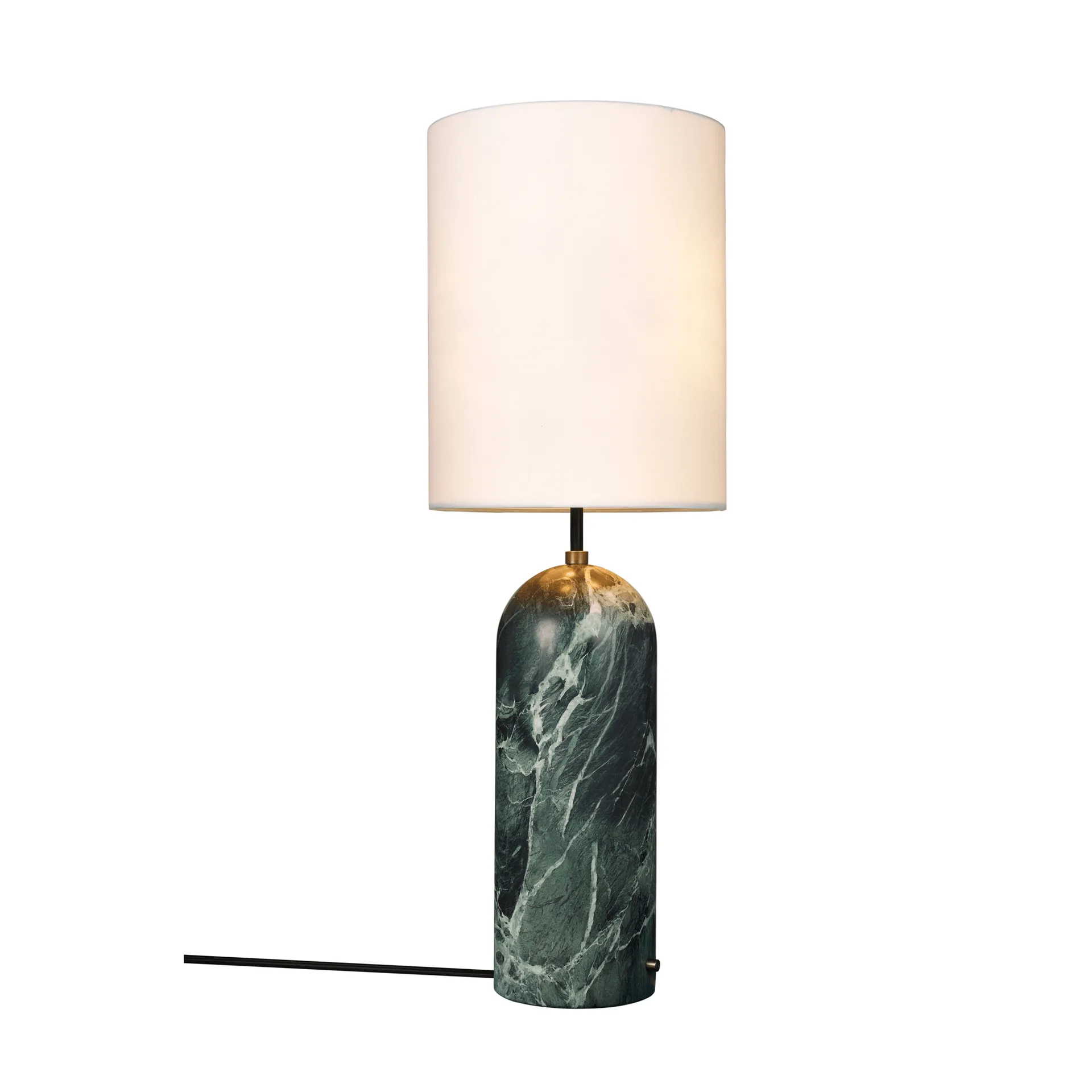 Lampada da pavimento Gravity XL, Emerald marble-white GUBI