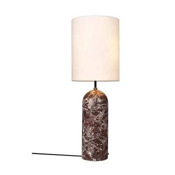 Lampada da pavimento Gravity XL - Maroon marble-bianco - GUBI