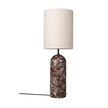 Lampada da pavimento Gravity XL - Maroon marble-canvas - GUBI