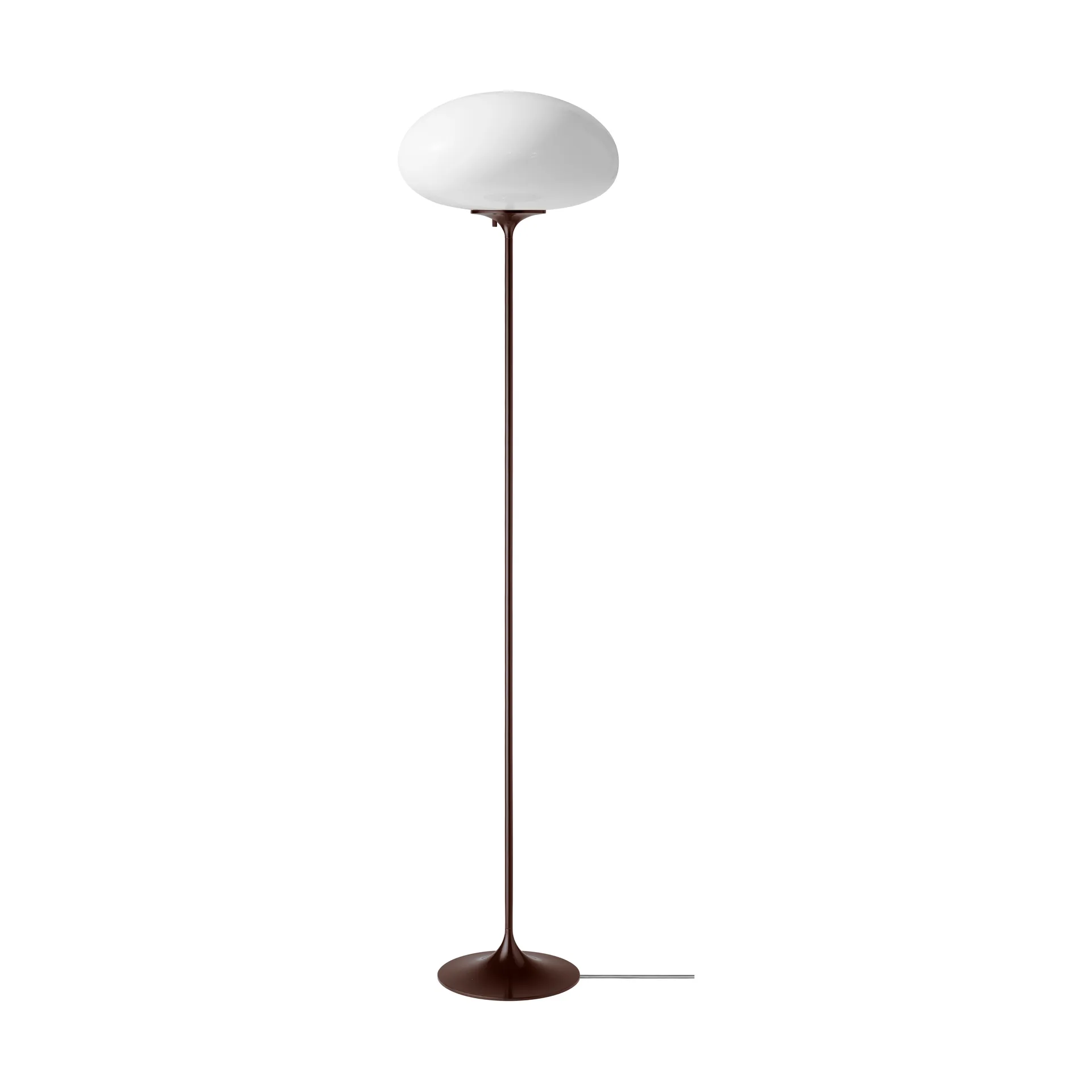 Lampada da pavimento Stemlite, Black red-opalglas, 150 cm GUBI