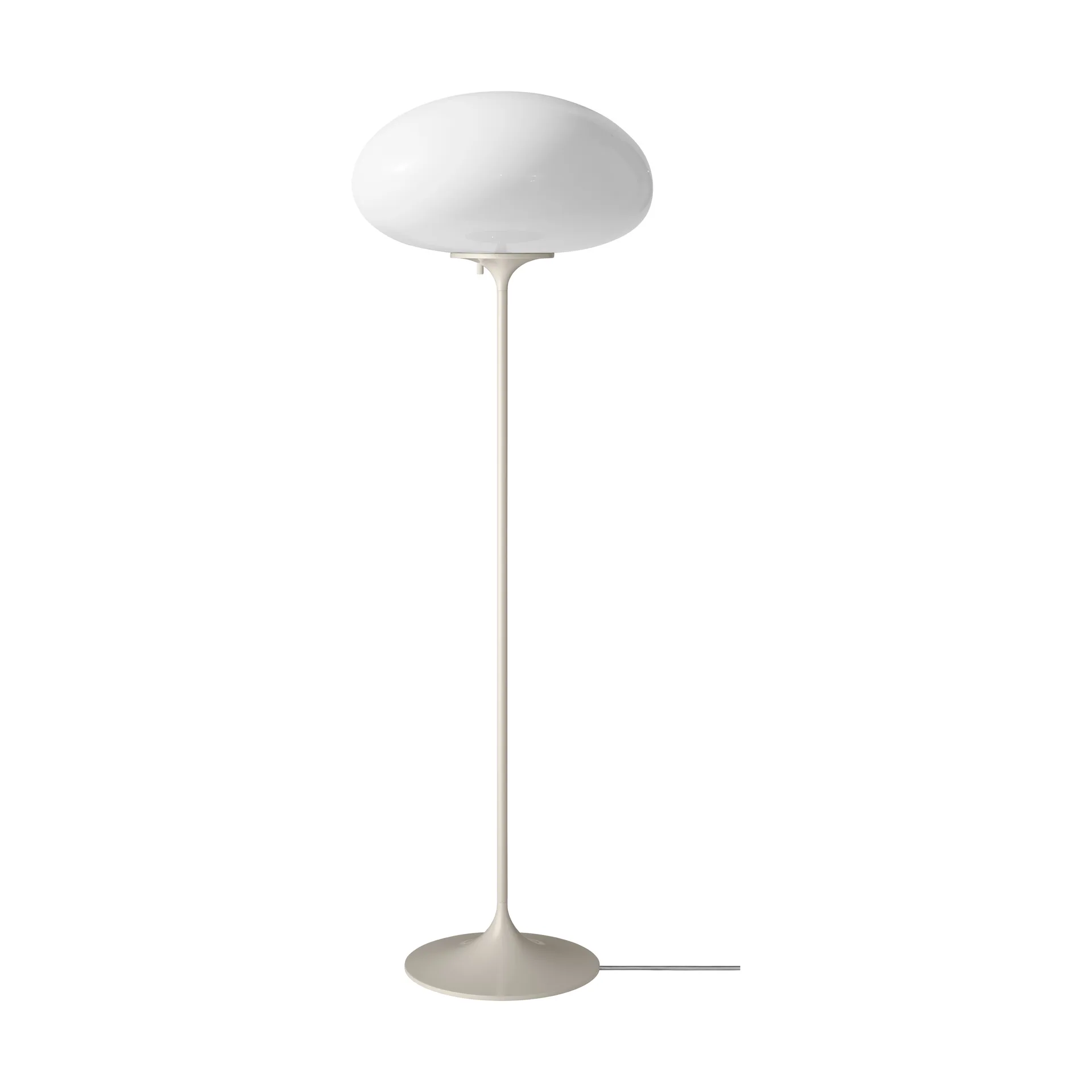 Lampada da pavimento Stemlite, Pebble grey-opalglas, 110 cm GUBI