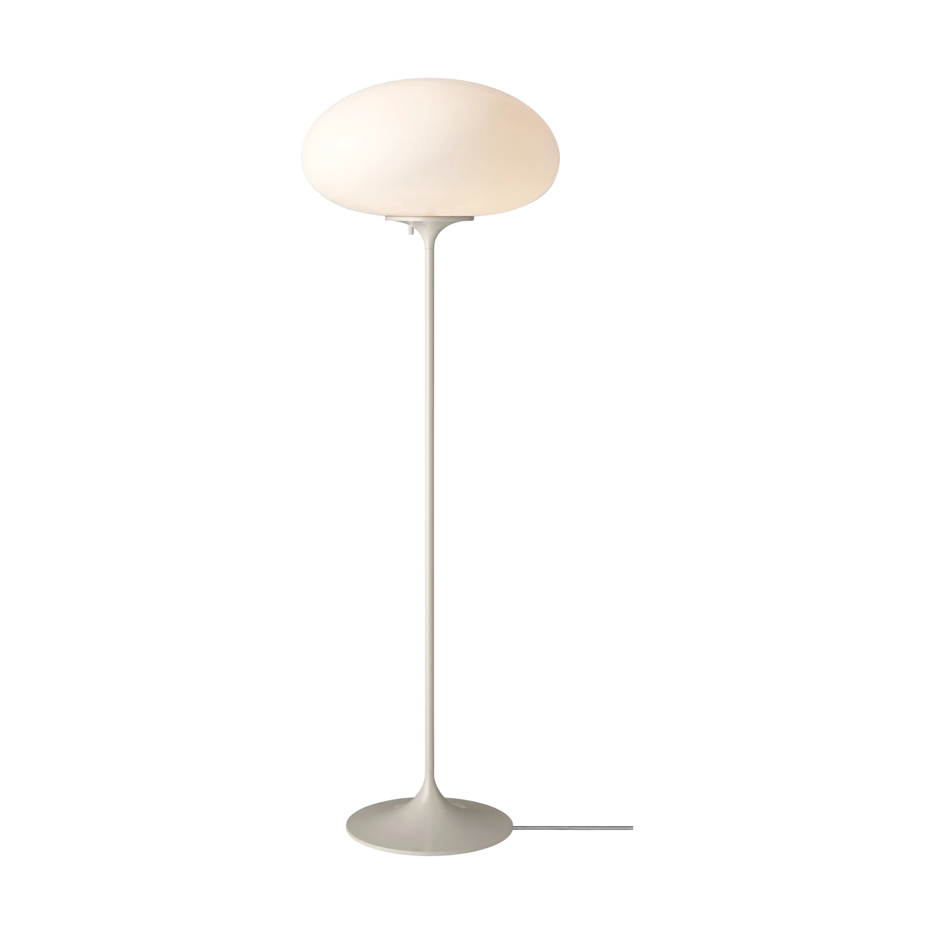 Lampada da pavimento Stemlite, Pebble grey-opalglas, 110 cm GUBI
