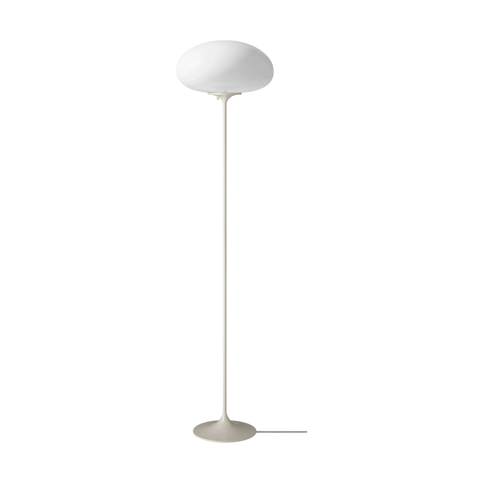 Lampada da pavimento Stemlite, Pebble grey-opalglas, 150 cm GUBI