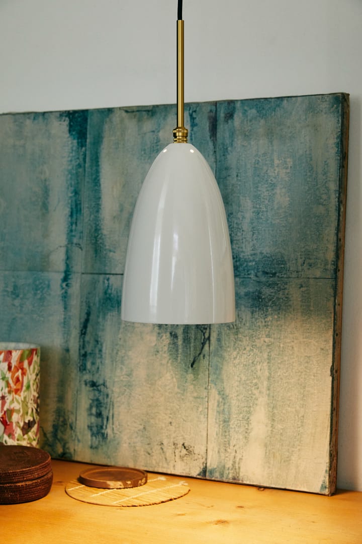 Lampada da soffitto Gräshoppa lucida - Alabaster white-brass - GUBI