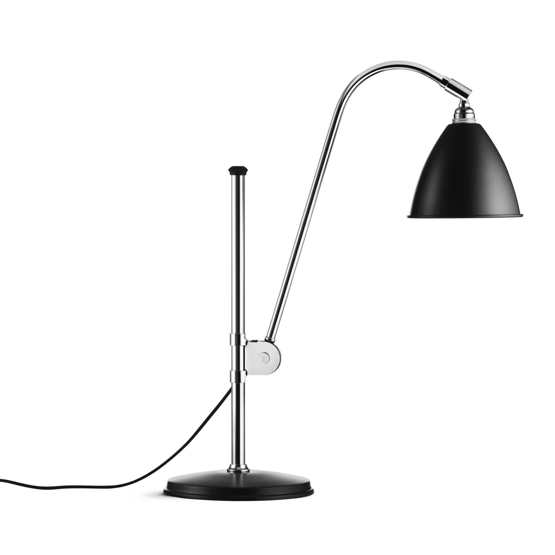 Lampada da tavolo Bestlite BL1, nero-cromo GUBI