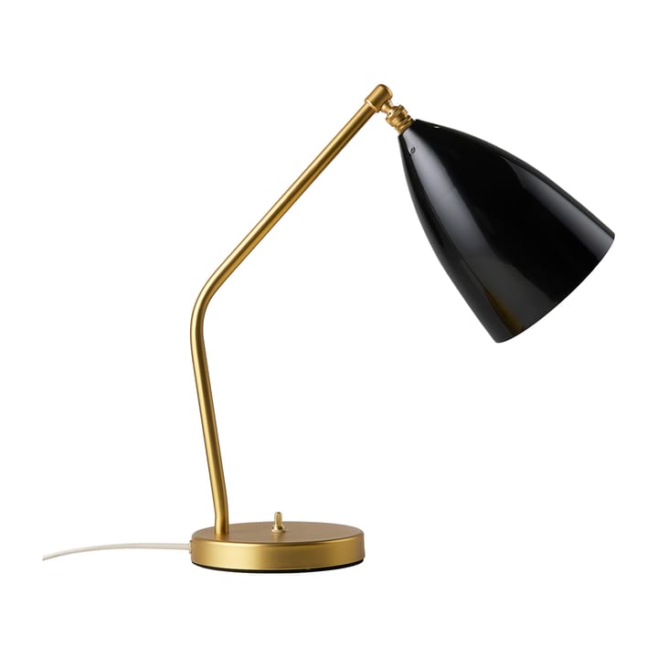 Lampada da tavolo Gräshoppa lucida - Black-brass - GUBI