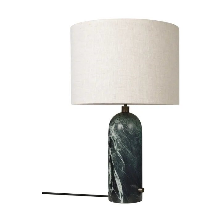 Lampada da tavolo Gravity L - Emerald marble-canvas - GUBI
