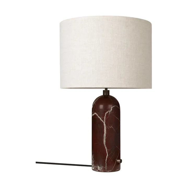 Lampada da tavolo Gravity L - Maroon marble-canvas - GUBI