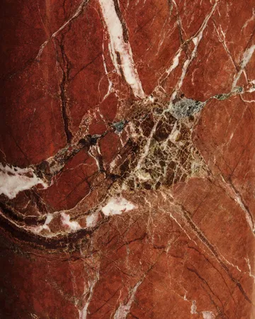 Lampada da tavolo Gravity L - Maroon marble-canvas - GUBI