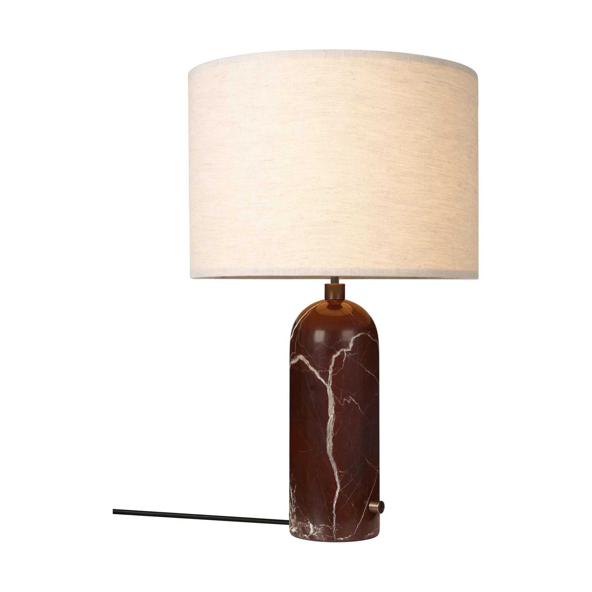 Lampada da tavolo Gravity L, Maroon marble-canvas GUBI