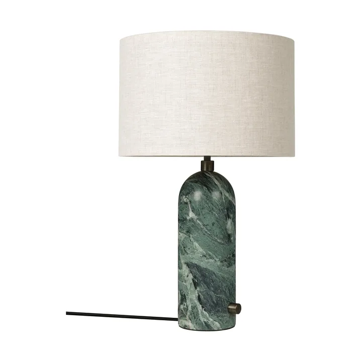 Lampada da tavolo Gravity S - Emerald marble-canvas - GUBI