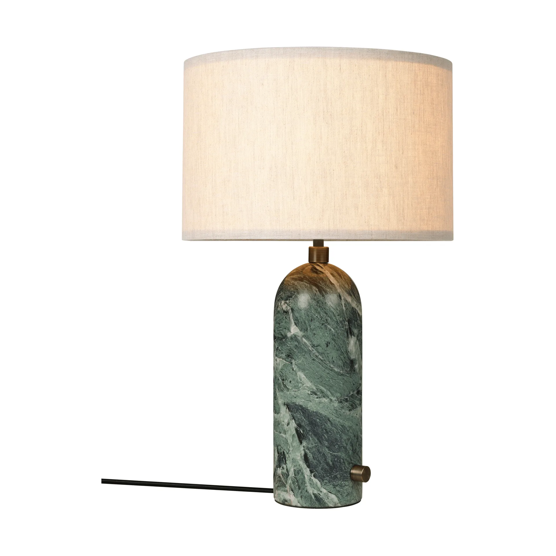 Lampada da tavolo Gravity S, Emerald marble-canvas GUBI