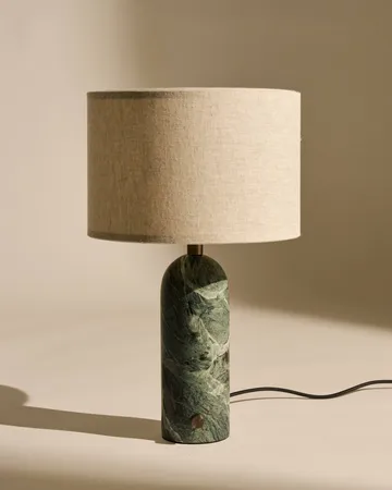 Lampada da tavolo Gravity S - Emerald marble-canvas - GUBI