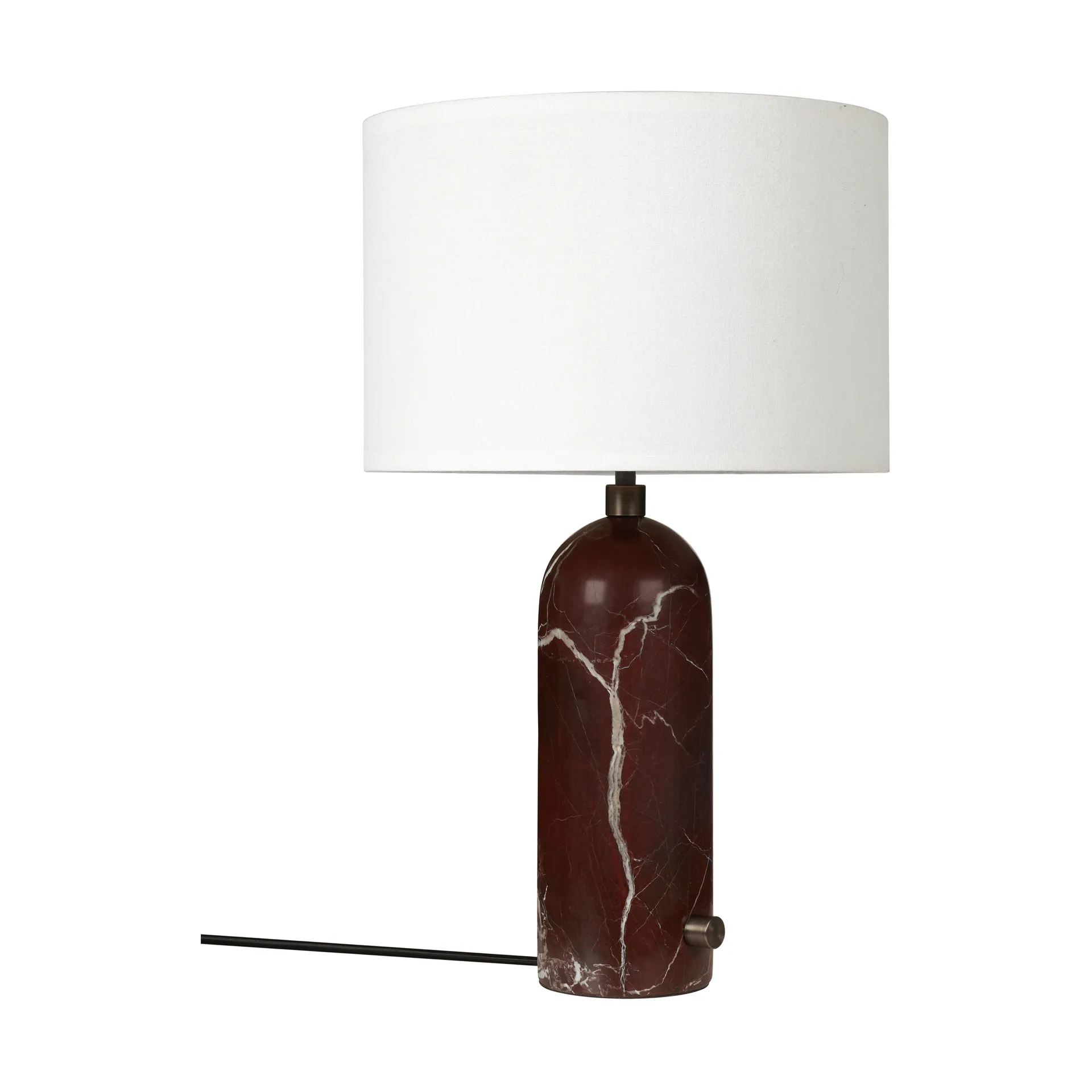 Lampada da tavolo Gravity S, Maroon marble-bianco GUBI