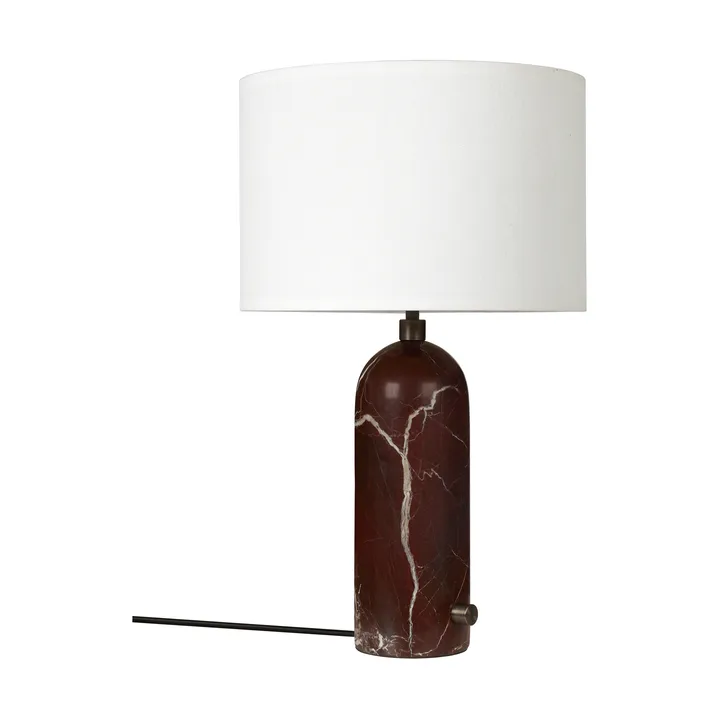 Lampada da tavolo Gravity S - Maroon marble-bianco - GUBI