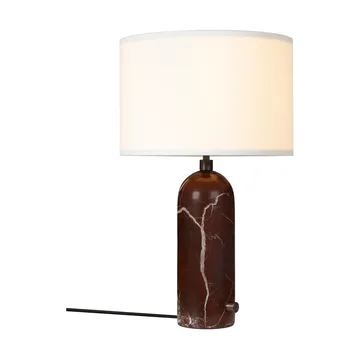 Lampada da tavolo Gravity S - Maroon marble-bianco - GUBI