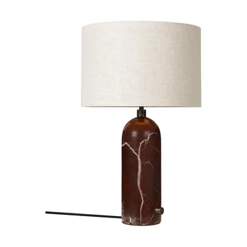 Lampada da tavolo Gravity S - Maroon marble-canvas - GUBI