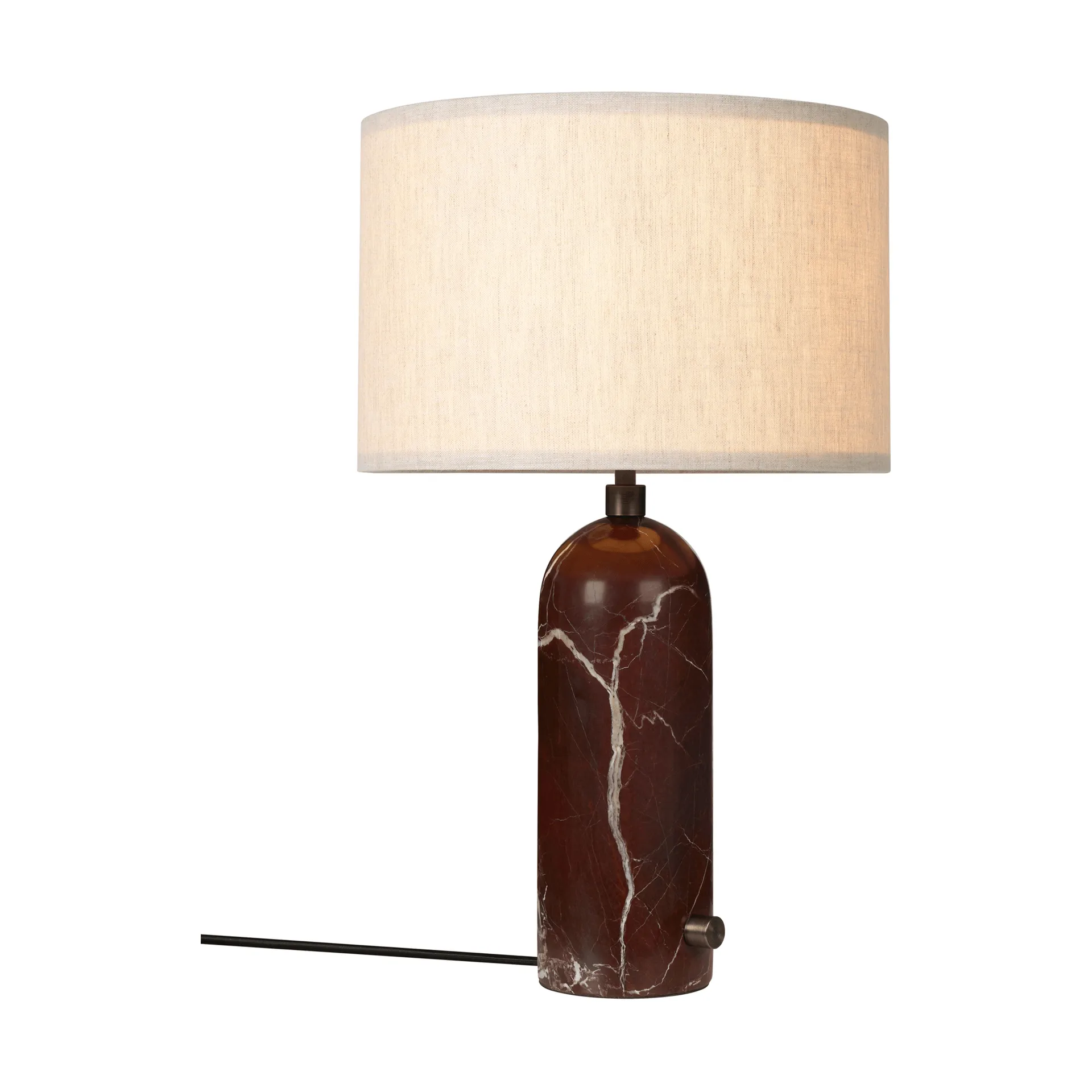 Lampada da tavolo Gravity S, Maroon marble-canvas GUBI