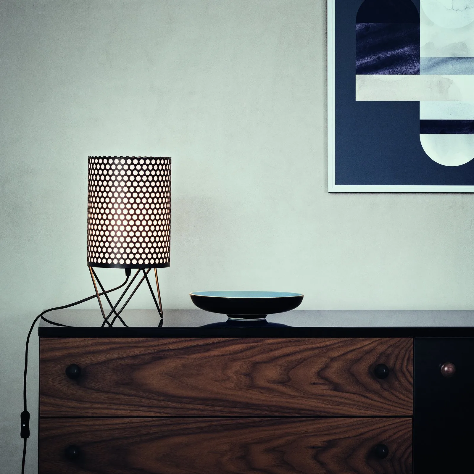 Lampada da tavolo Pedrera ABC PD4, nero GUBI